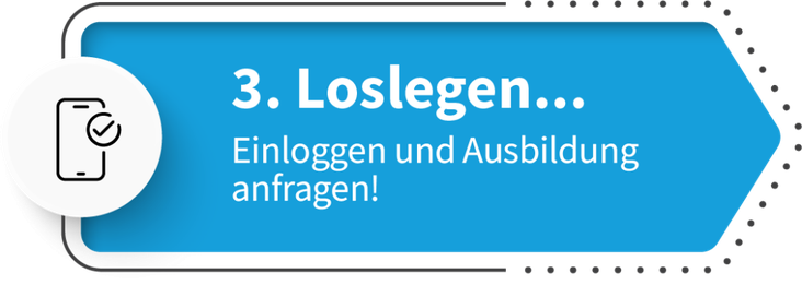 Schritt 3: Einloggen und Führerschein anfragen!